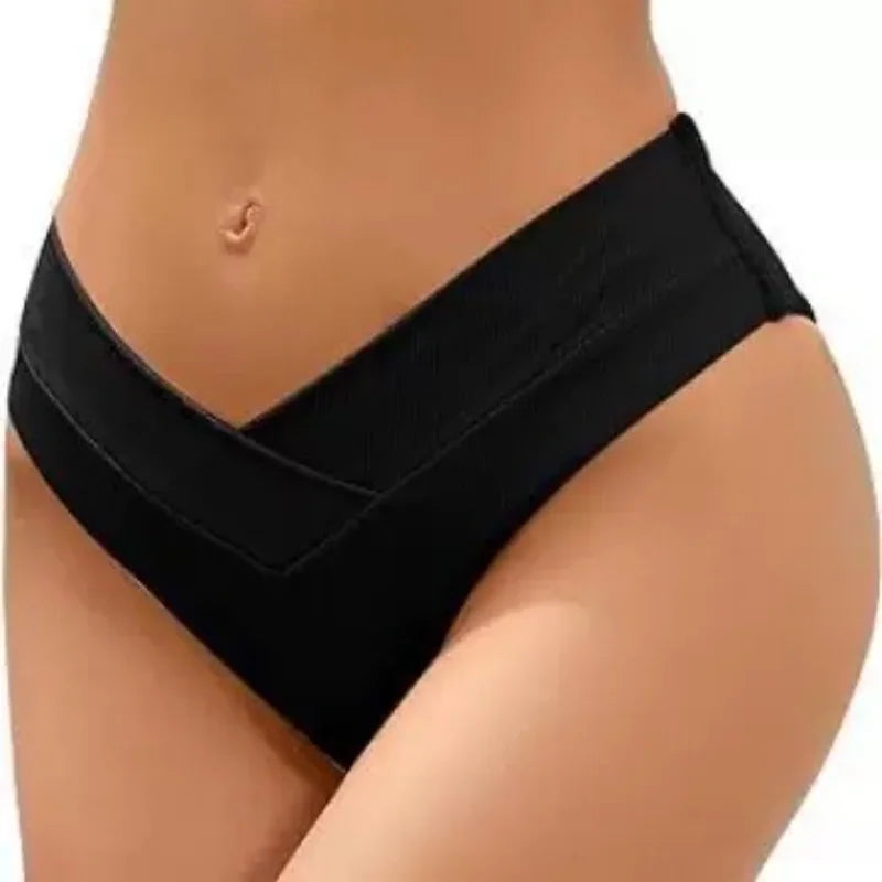 High Waisted Brazilian V-Thong Bikini