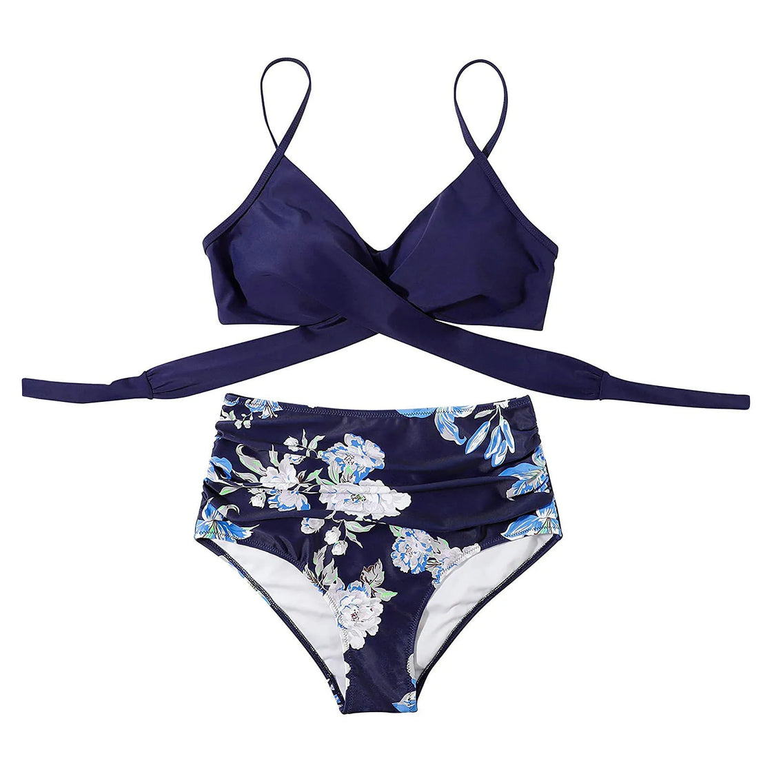 High Waisted Floral Bikini Set