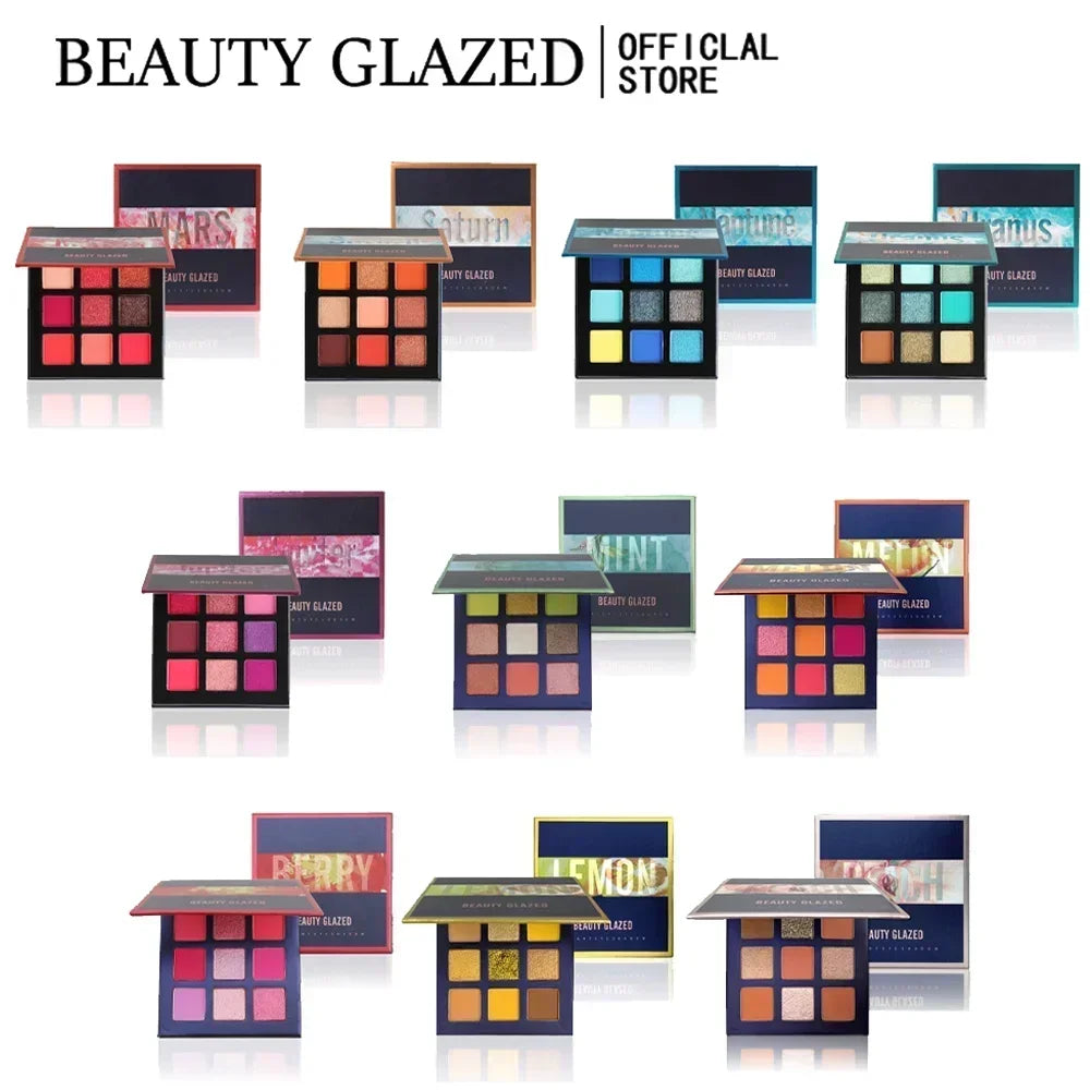 Beauty Glazed 9-Color Shimmer Matte Eyeshadow Palette