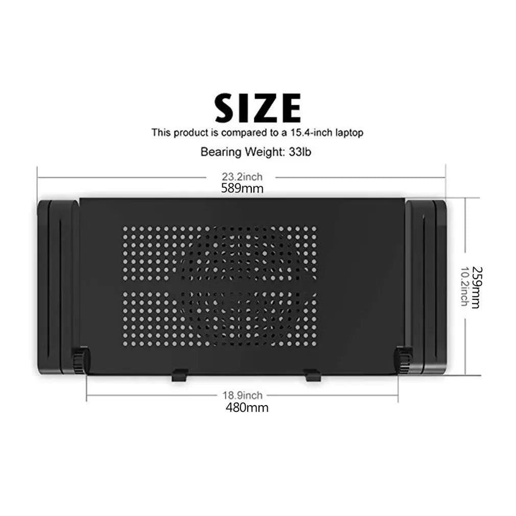 Aluminum Alloy Laptop Table Folding Notebook Desktop Stand With Cooling Fan Bed Laptop Tray Desk Study Desk Bed Office Bookshelf