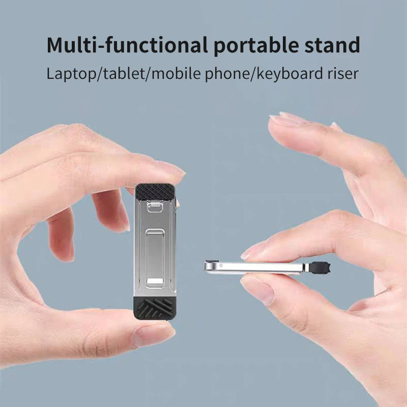 Portable Laptop Stand Aluminum Alloy Mini Folding Holder  2PCS Adjustment Notebook Bracket Accessories for Macbook Cell Phone