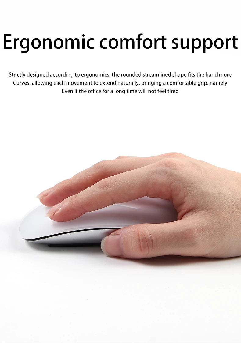 Rechargeable Bluetooth Mouse Magic 3 Ergonomic Multi-Touch BT5.0 Wireless Slim Rechargeable Mouse