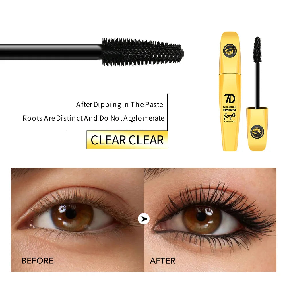 7D Waterproof Curling Fiber Mascara