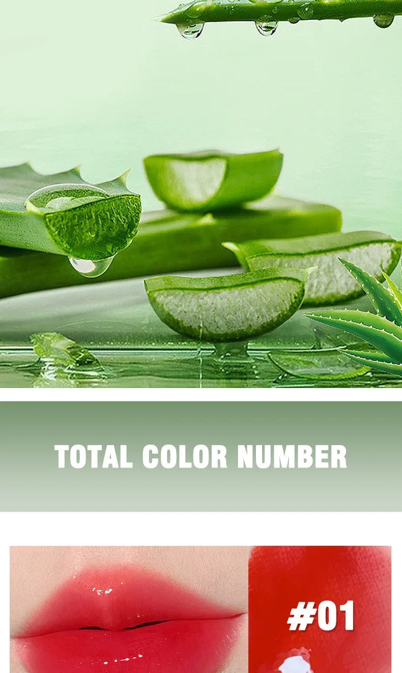 6 PCS Aloe Essence Color-Changing Lip Gloss Set