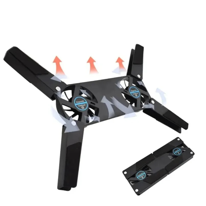 Dual Fan USB Laptop Cooling Pad Stand