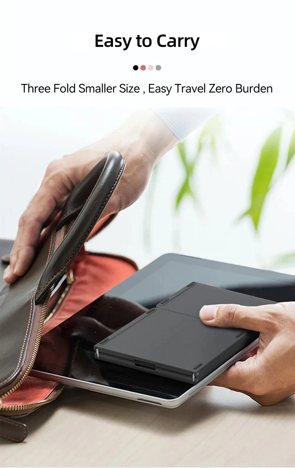 Mini Keyboard Wireless Folding Keyboard Bluetooth Foldable Keyboard with Touchpad