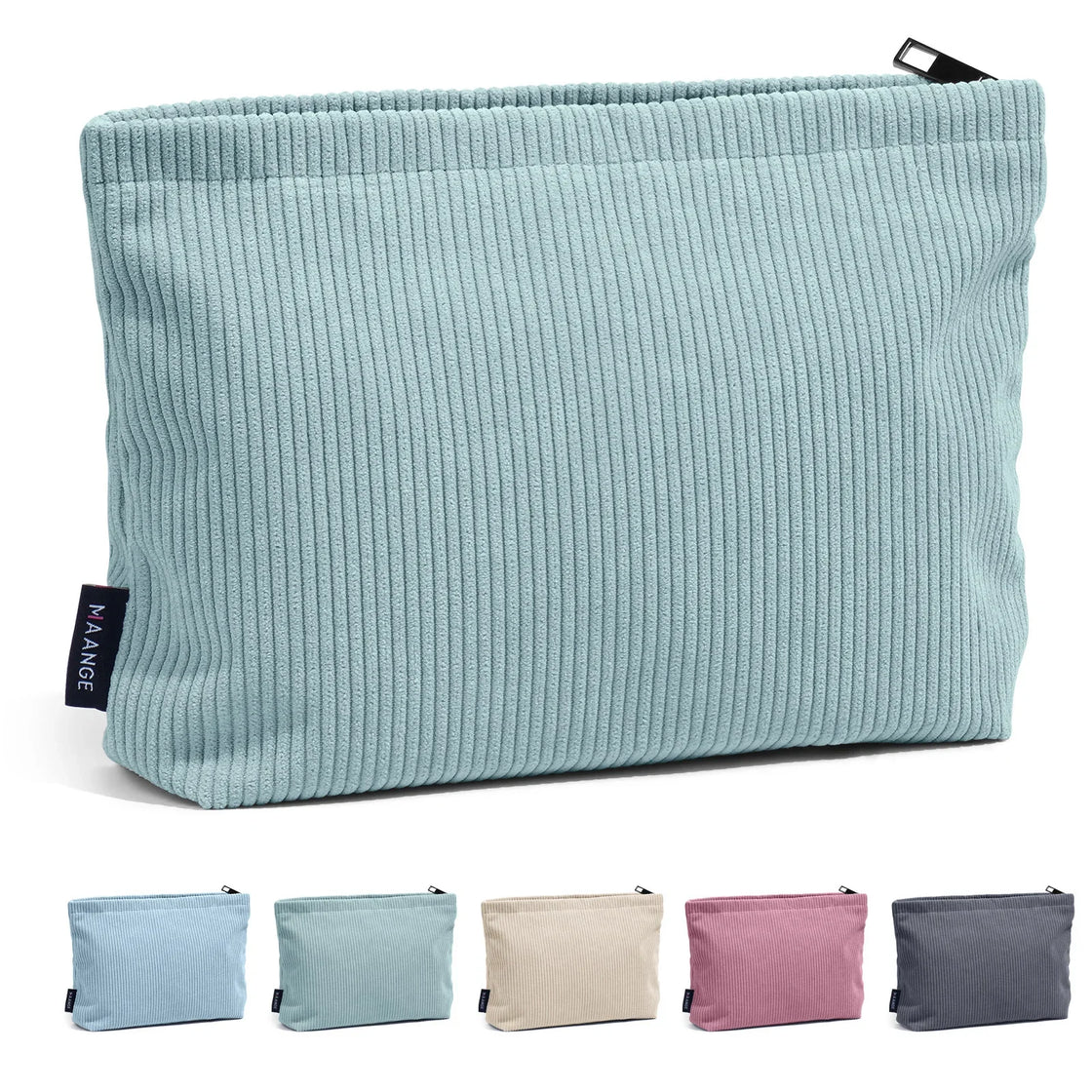 Corduroy Travel Makeup Bag Large Organizer