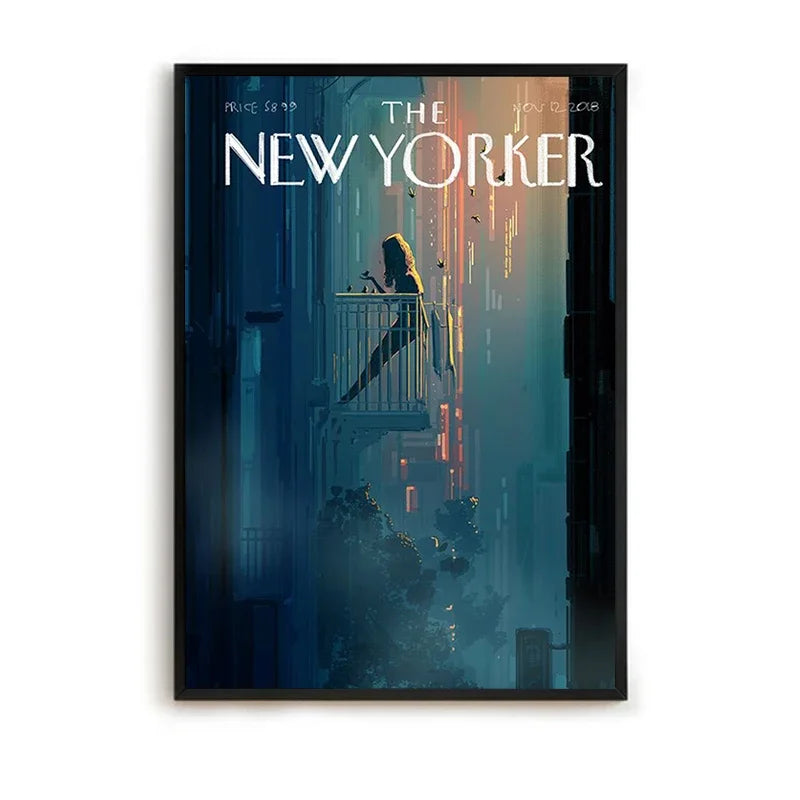 MINISO The New Yorker Paintings for Bedroom Decoration Home Decor Room Decors Aesthetic Pinterest Anime Wall Art Canvas Paint