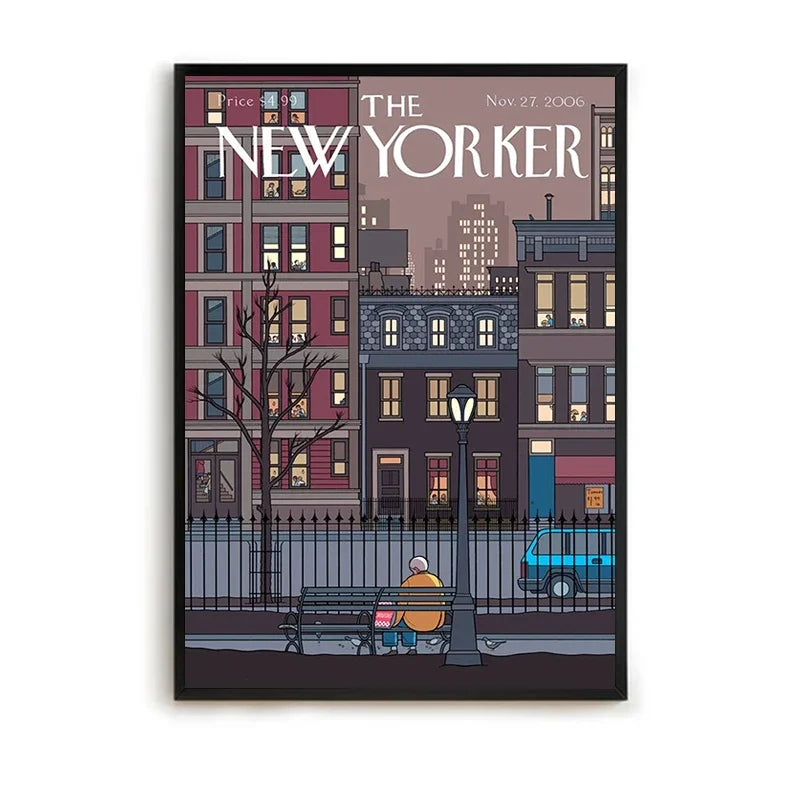 MINISO The New Yorker Paintings for Bedroom Decoration Home Decor Room Decors Aesthetic Pinterest Anime Wall Art Canvas Paint