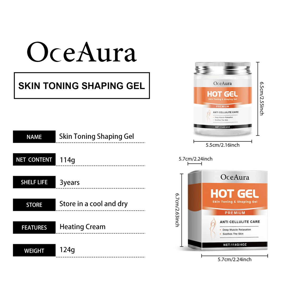 Hot Body Sweating Abdominal Shaping Cream