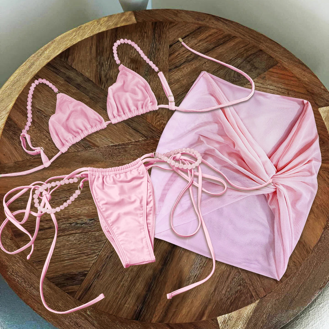 Beaded Micro Brazilian Bandeau Bikini