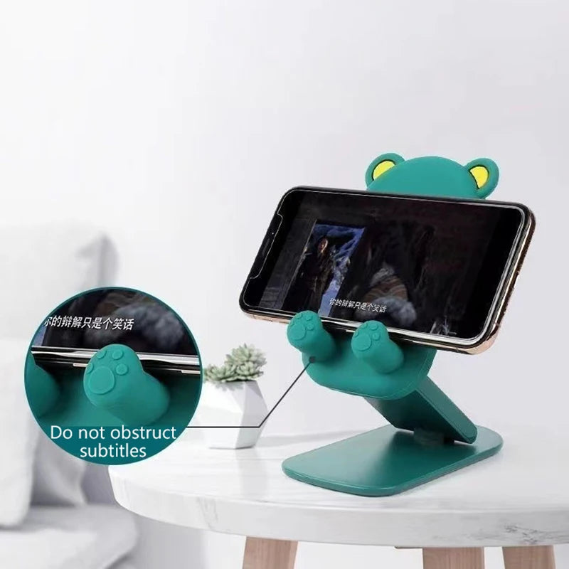 Cute Cartoon Holder Foldable Portable Cell Phone Stand Tablet Support Desktop Handset Mounting For Mobile Phone For IPad Iphone