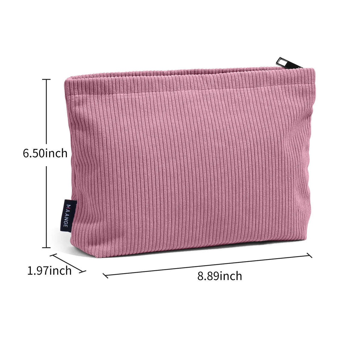 Corduroy Travel Makeup Bag Large Organizer