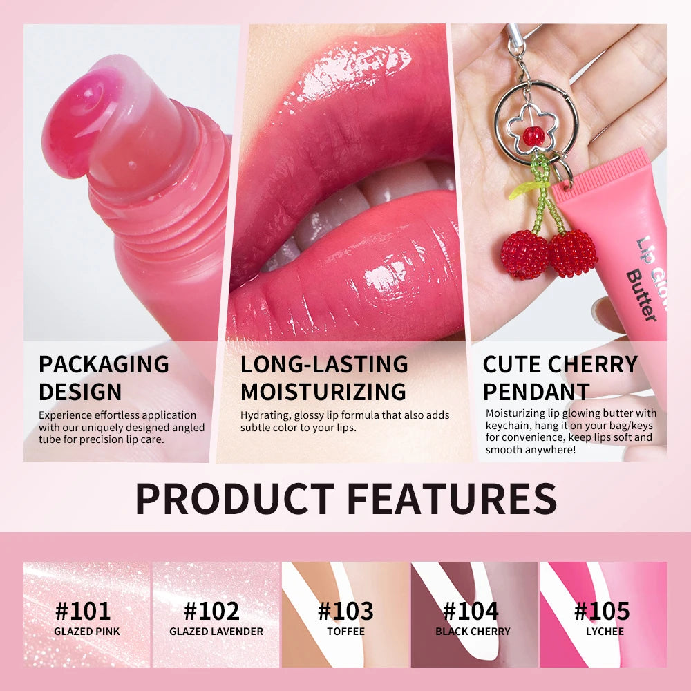Cherry Lip Glowing Butter Gloss Keychain