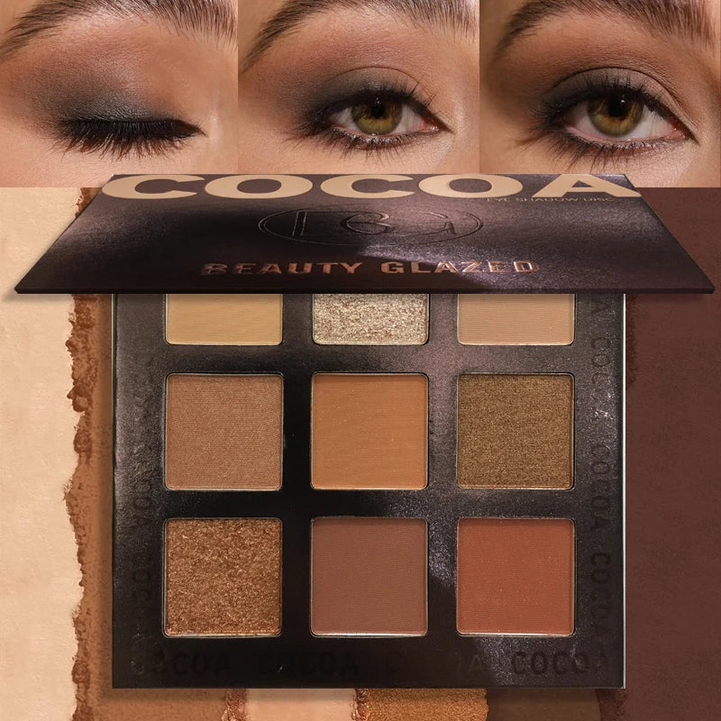 Beauty Glazed 9-Color Shimmer Matte Eyeshadow Palette