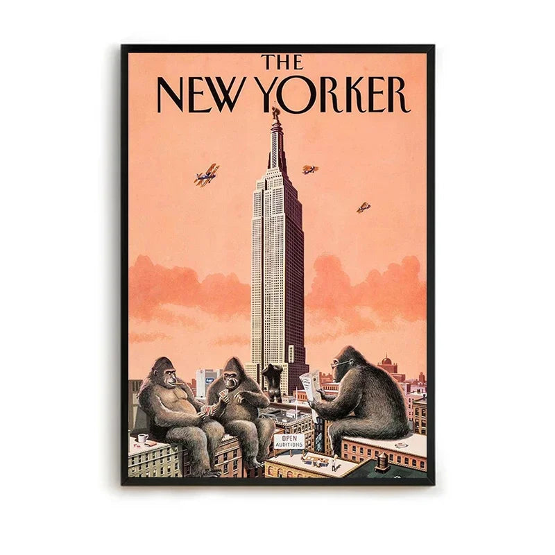 MINISO The New Yorker Paintings for Bedroom Decoration Home Decor Room Decors Aesthetic Pinterest Anime Wall Art Canvas Paint