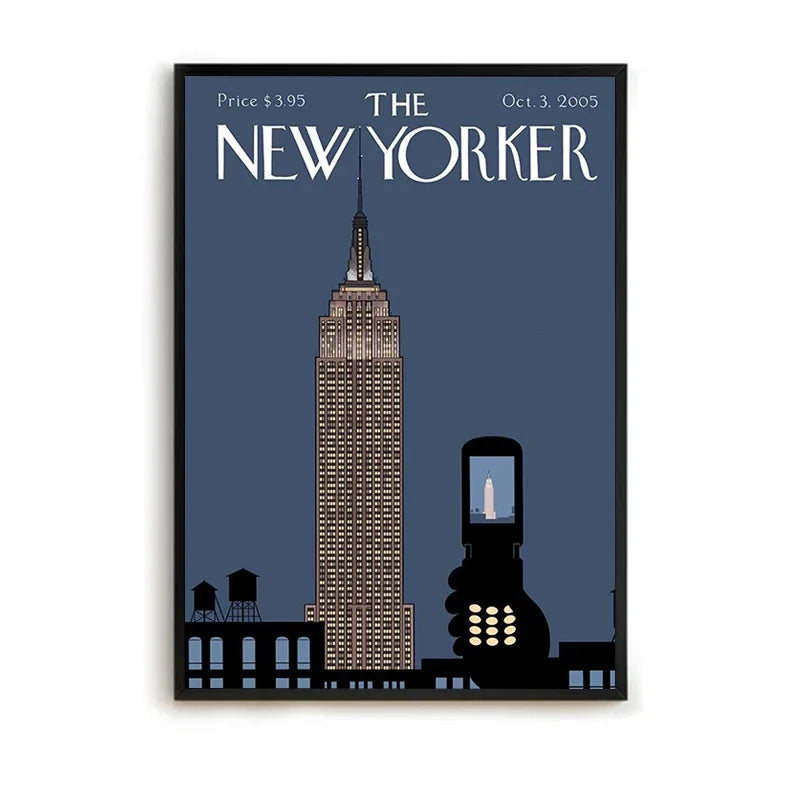 MINISO The New Yorker Paintings for Bedroom Decoration Home Decor Room Decors Aesthetic Pinterest Anime Wall Art Canvas Paint