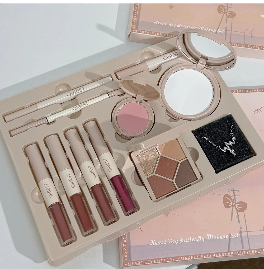 QIBEST 4PC Face Makeup Gift Set