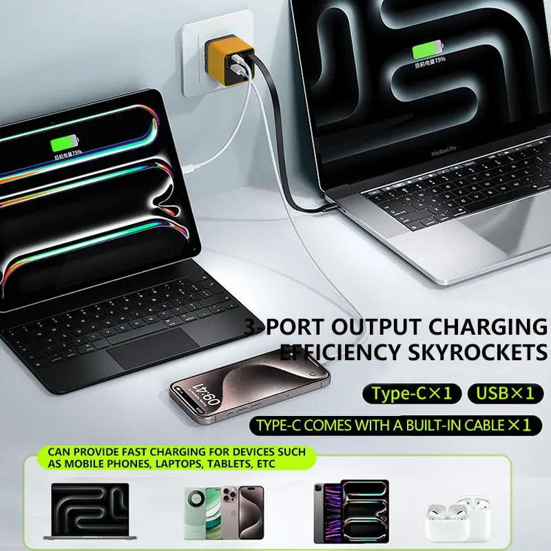 TriCharge 80W Fast Adapter