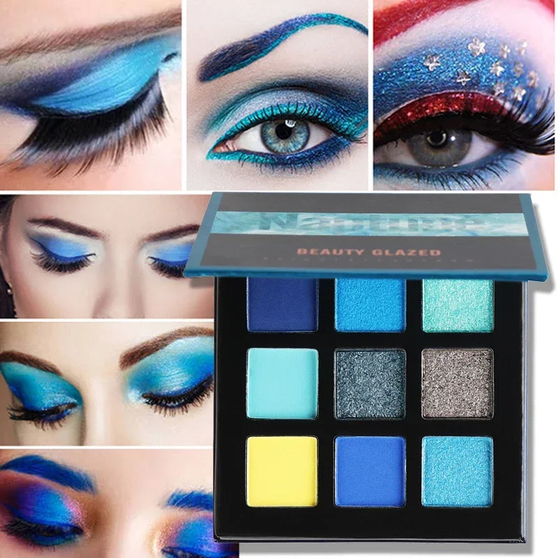 Beauty Glazed 9-Color Shimmer Matte Eyeshadow Palette