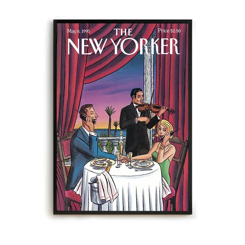 MINISO The New Yorker Paintings for Bedroom Decoration Home Decor Room Decors Aesthetic Pinterest Anime Wall Art Canvas Paint