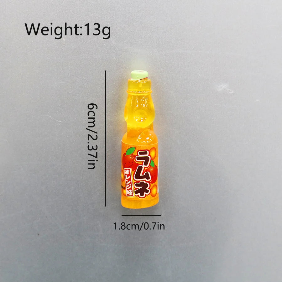 South Korean Ins Cute And Interesting Simulation Of Small Snacks Miniature Refrigerator Sticker Magnetic Magnet Decoration Gift