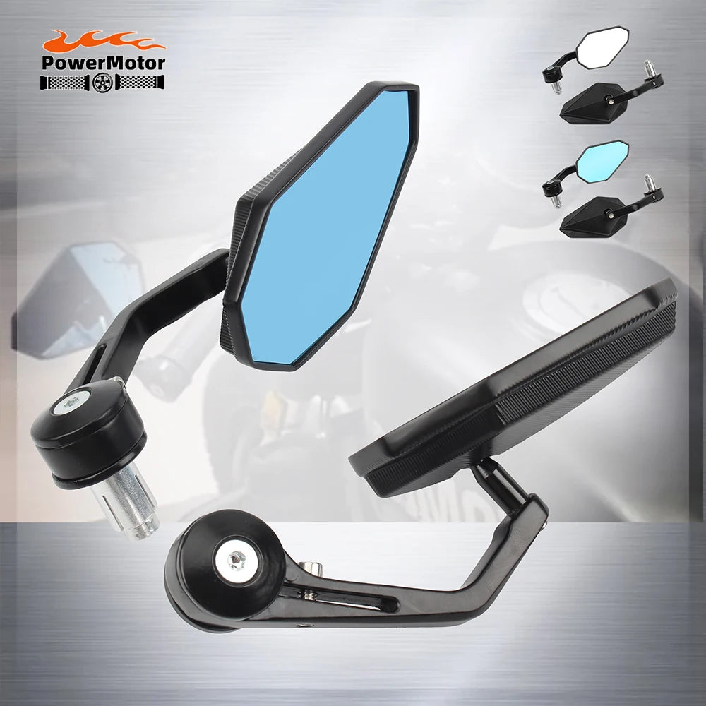 Motorcycle Accessories Universal Rearview Mirror Side Handlebar Bar End Mirrors Moto Bicycle Electric Bike Scooter Motocross
