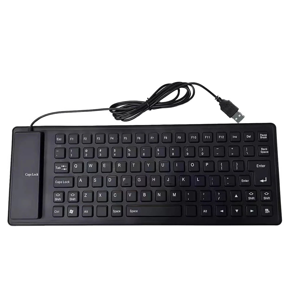 Portable Mini Keyboard 85 Keys Flexible Waterproof Soft Silicone Gaming Keyboard