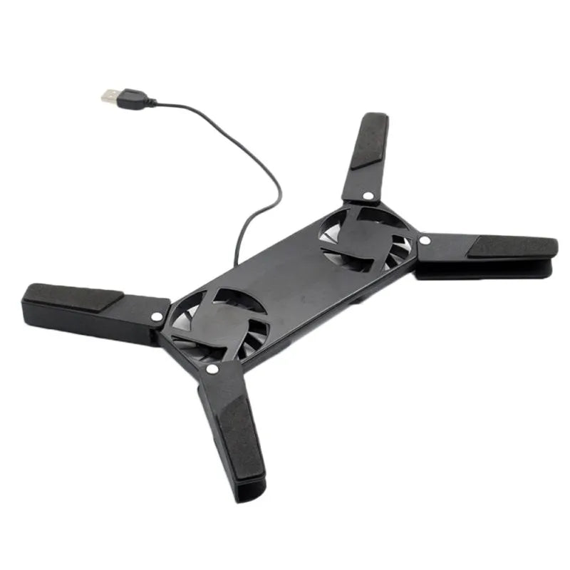 Dual Fan USB Laptop Cooling Pad Stand