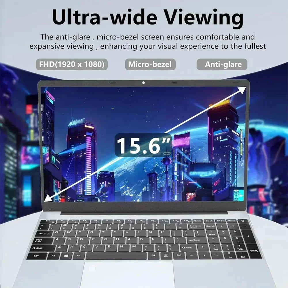 Windows 11 Pro Fingerprint UnIock Notebook 15.6 inch Laptop Computer PC Gamer Intel Core i7 8500Y Office Study Gaming Laptops i7