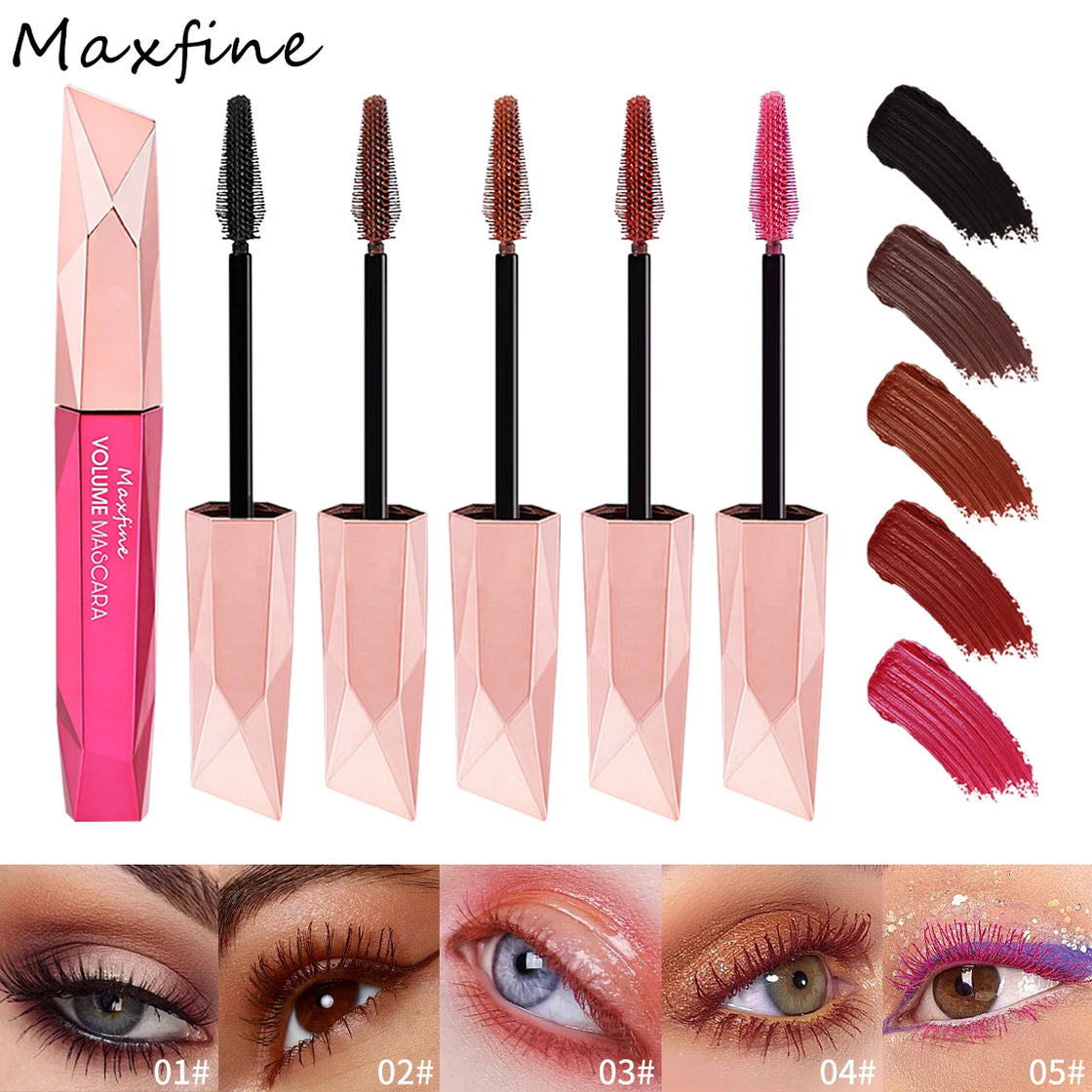 Multicolor Waterproof Curl-Extending Mascara Set