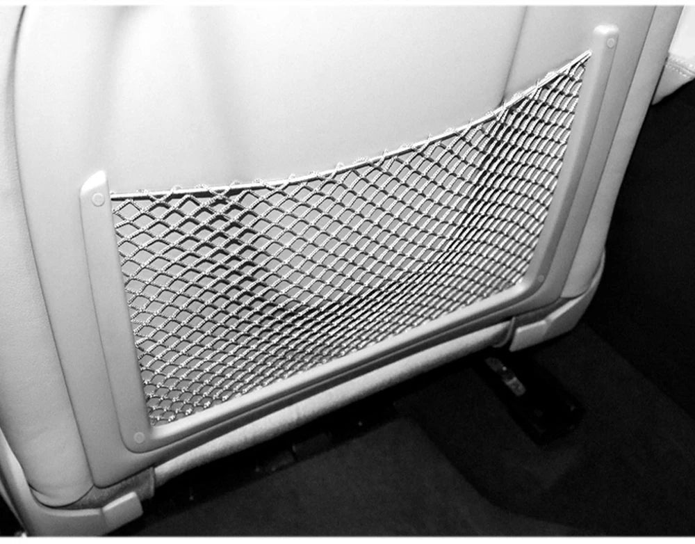 Car Interior Accessories for Audi Rear Seat Back String Net Mesh Storage Pocket Auto Organizer