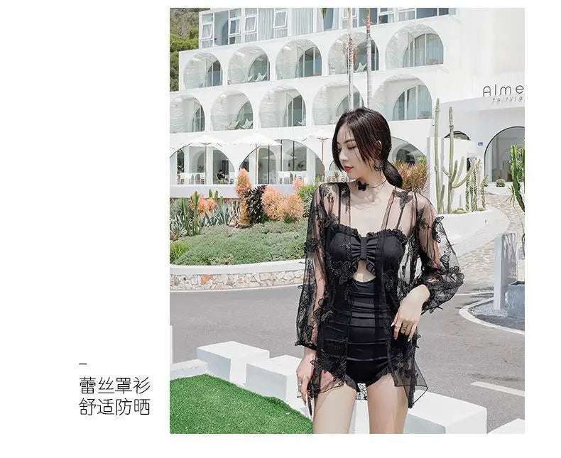 Bikini Set Women Backless 2 Pcs Fit High Waist Swimwear Korean Style Female Chic Cozy Holiday Simple Elegant Sexy Beach Wear New