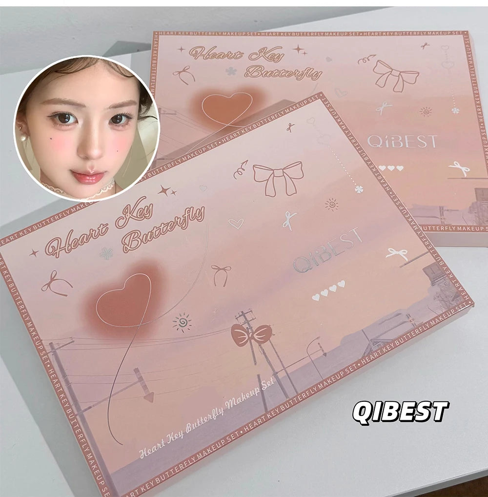 QIBEST 4PC Face Makeup Gift Set