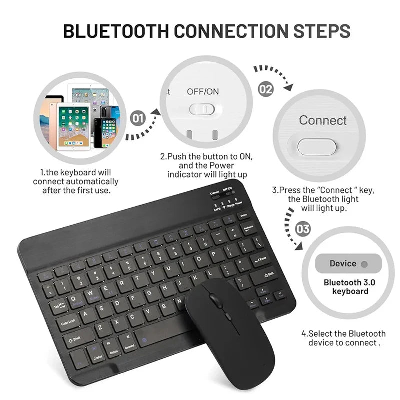 Xiaomi Wireless Bluetooth Keyboard And Mouse Ultra-Slim 10 Inch Magnetic Tablet