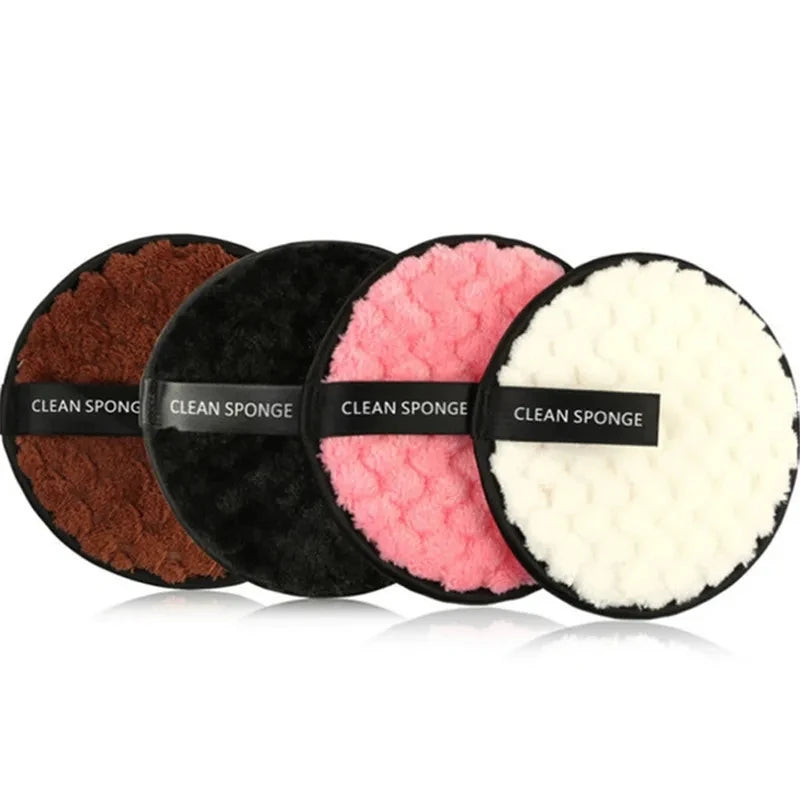3 Pcs Reusable Microfiber Makeup Remover Pads