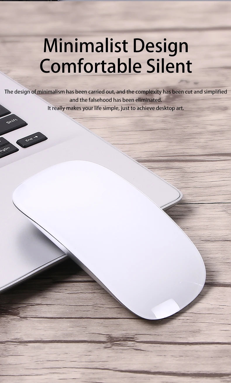 Rechargeable Bluetooth Mouse Magic 3 Ergonomic Multi-Touch BT5.0 Wireless Slim Rechargeable Mouse
