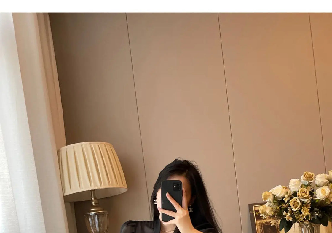 Women Clothing Temperament Chiffon Bow Lacing Thin Shirt Tops Spring Summer New Long Sleeve Solid Elegant Blouse Sexy Fashion