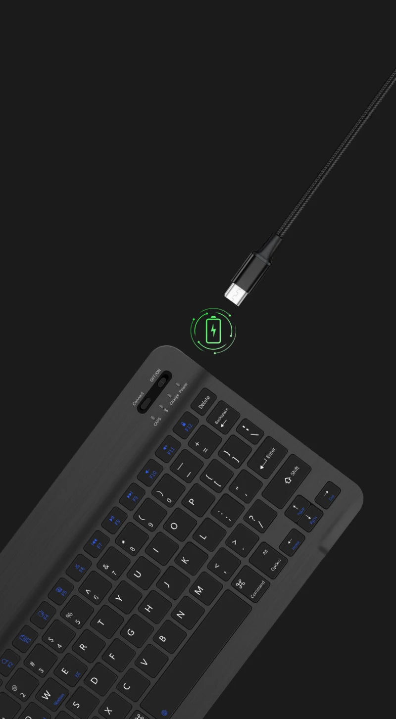 Black keyboard with mouse set for iPad 2024, Bluetooth keyboard by Orbit Gear.