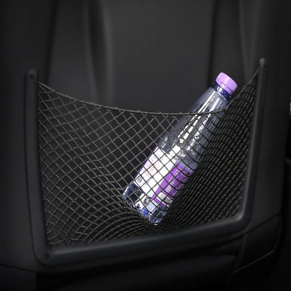 Car Interior Accessories for Audi Rear Seat Back String Net Mesh Storage Pocket Auto Organizer