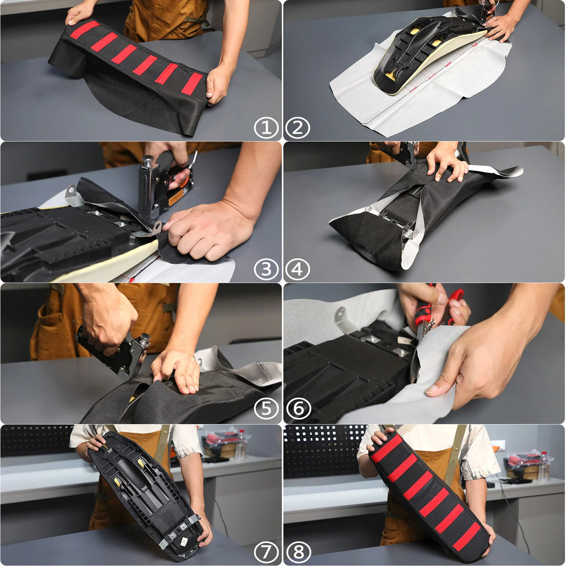 Motorcycle Accessories Universal Gripper Soft Seat Cover Waterproof For KTM HONDA Dirt Bike Off-Road Electric Bike e-bike