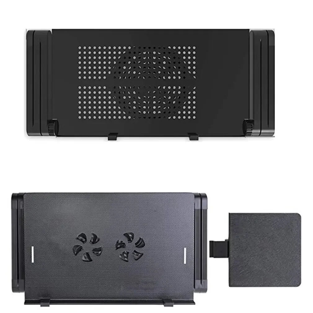 Aluminum Alloy Laptop Table Folding Notebook Desktop Stand With Cooling Fan Bed Laptop Tray Desk Study Desk Bed Office Bookshelf