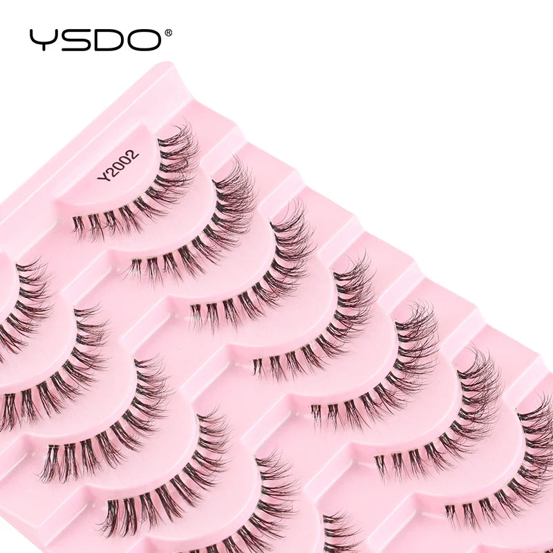 YSDO 10 Pairs 3D Mink Reusable Wispy Lashes