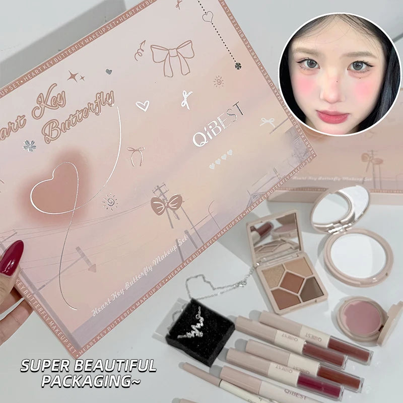QIBEST 4PC Face Makeup Gift Set
