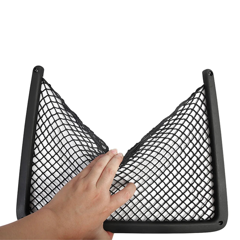 Car Interior Accessories for Audi Rear Seat Back String Net Mesh Storage Pocket Auto Organizer