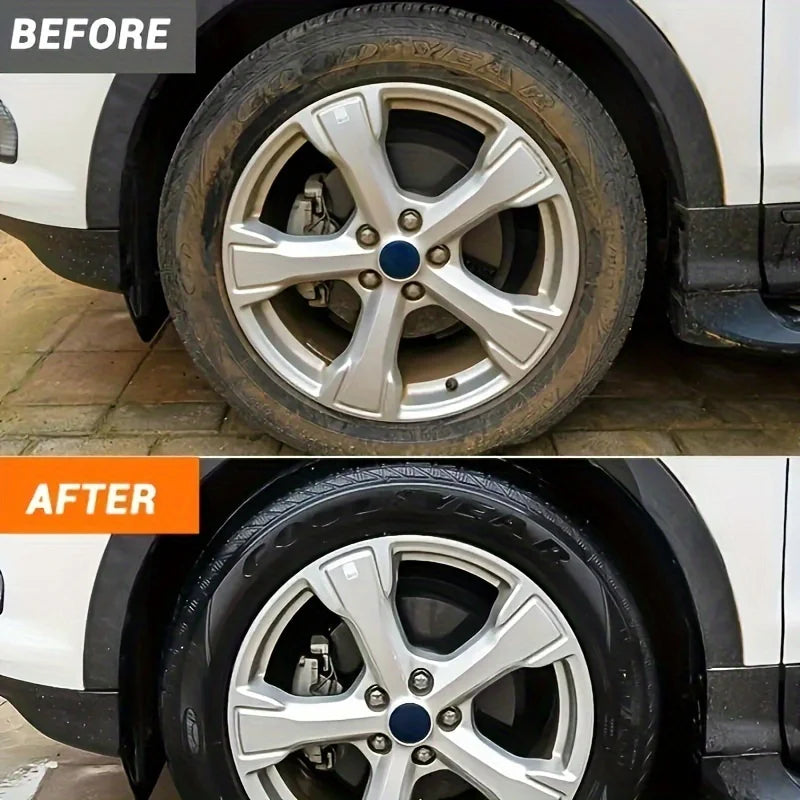 Car Tire Wax Restorer Gloss Enhancer Crystal Clear Plastic Panel Renewal Coating Agent Tire Back To Black Shine Enhancer Polish