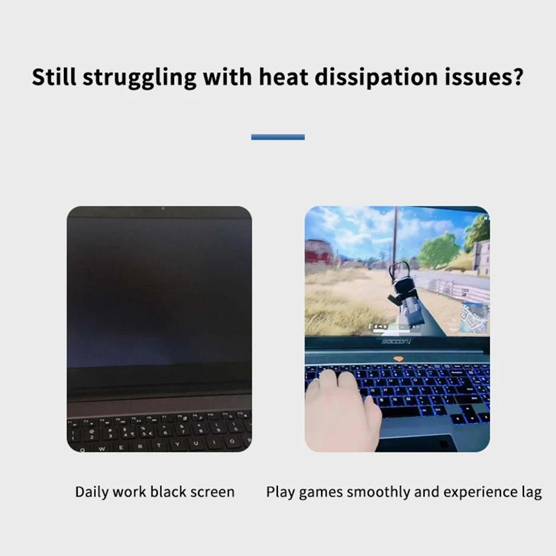 Foldable Notebook Cooler Base; One Cooling Fan Stand; Portable Heightened Laptop Rack