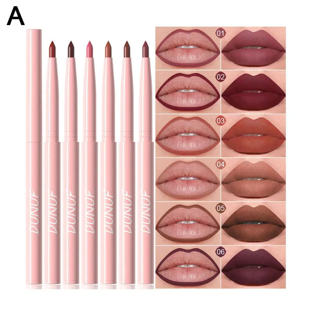 6PCS Waterproof Matte Lip Liner Set