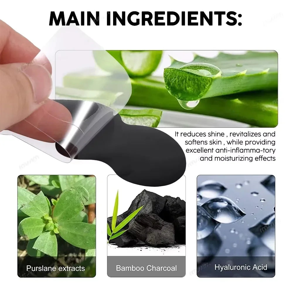 100PCS Premium Bamboo Charcoal Nose Strips for a smoother nose and clearer skin.