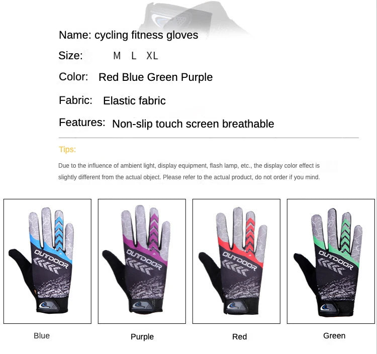 Full Finger Breathable Cycling Gloves